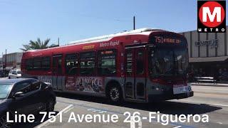 LACMTA 2004 Nabi 45C LFW CNG Compobus 8094 Line 751