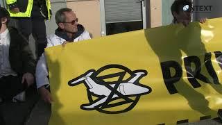 Scientist Rebellion: Blockade des Privatjet-Terminals des Flughafens Berlin-Brandenburg