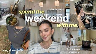 chatty weekend VLOG  | new skincare journey, lunch date, sunday reset deep clean, workout & more!