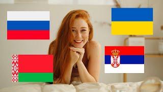 Russian VS Ukrainian VS Belarusian VS Serbian languages experiment!