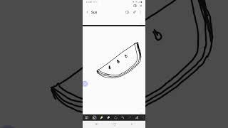 how to draw watermelon #drawing #drawtoys