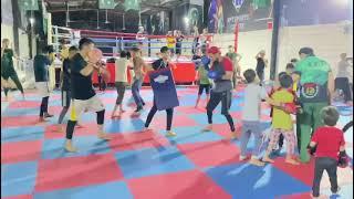 Training session  at Maaz Khan Academy Keamari #kickboxing