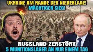 UKRAINE-KRIEG: Mächtiger Sieg! Russland zerstört 5 Munitionslager – Ukraine flieht in Panik!