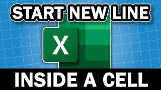 How To Start A New Line Inside A Cell In Excel