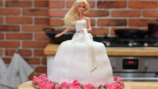 Tort Lalka Barbie Panna Młoda, Tort na wieczór panieński, Princess doll cake