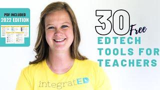 30 Free Tech Tools for Teachers | 2022 Edition