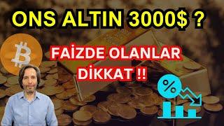 GRAM ALTIN 3000 TL!! FAİZDE OLANLAR DİKKAT !! #bitcoin #altın #borsa