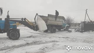 12.03.2021. Снег пошел, грузим удобрения, жарим шашлык у мамы день рождения 