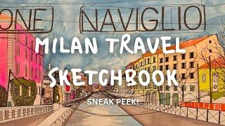 Milan Travel Sketchbook