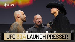 #UFC314 LAUNCH Press Conference Best Bits: Volkanovski vs Lopes  Chandler vs Pimblett ‍