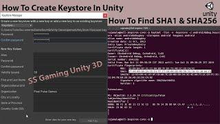 How to get Signing Certificate Fingerprint (SHA1 & SHA256) in Unity?