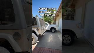 Length comparison between my TJ and this Tacoma #jeep #tacoma #offroad