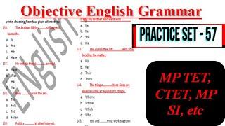 English Grammar Practice Set - 57 | mptet_2020, uptet, ctet | English Point | Kaushal Kishor Sharma