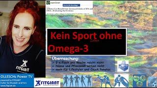 Kein Sport ohne Omega-3! Warum Pflanzenöl ungeeignet ist und Fisch nicht reicht. Dr. Martina Ollesch