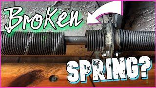 I Survived Changing a Garage Door Spring, and YOU can too!!