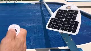 Powered Pool Blanket Reel, remote controlled, solar charged