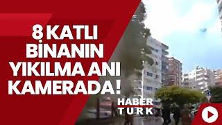 Adana'da 8 katlı binanın yıkılma anı araç kamerasında! #deprem #shorts