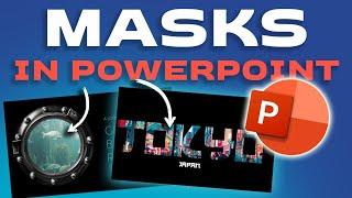 Create AMAZING SLIDES using MASKS in POWERPOINT! 