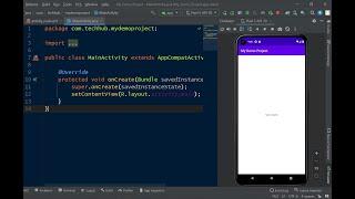 Android Studio Tutorial 01 - How To Make Hello World App in Android Studio