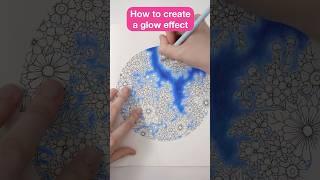 Easy Coloring Tips: How to Create a Glow Effect. #art