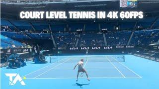 Scintillating Court Level Tennis: Fritz vs Rublev Full Practice Highlights in 4K 60FPS!