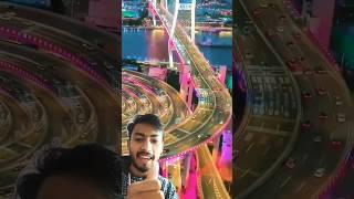 lighting road ️ dubai #shorts #shortsfeed #ytshorts #nightlifedubai #travel #burj #viral