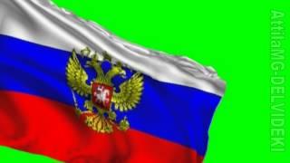 Green Screen Flag of Russia HD