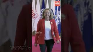 G20 Summit | Spain Vice President Nadia Calviño arrives at Bharat Mandapam | PM Modi | YOYO TV