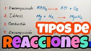 Clasificación de las Reacciones Químicas | TIPOS DE ECUACIONES QUÍMICAS