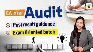 Failed in CA Inter Audit? Post Exam Strategy & Audit Exam-Oriented Batch | CA Isha Agarwal