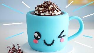 CUTEST Hot Chocolate CAKE that Tastes like HOT CHOCOLATE!
