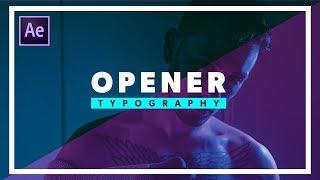 Title Opener Typography Animation in After Effects - After Effects Tutorial | (Dynamic SlideShow)