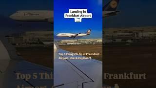 Top 5 Things To Do at Frankfurt Airport, Germany #candidtripod14 #germany #ytshorts