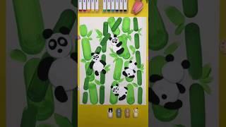 Panda  / Панда  #diy #аппликация #поделки #рисование #творчество