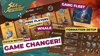 Sea of Conquest: Patch Notes 340 – Mastering Gang Fleet & Formation Setup