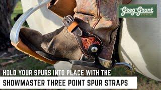 Hold Your Spurs Into Place with the Showmaster Three Point Spur Straps - Greg Grant Saddlery