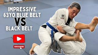 63 Year Old Blue Belt VS 44 Years Old Black Belt - Rolling Commentary