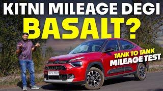 Citroen Basalt Turbo-Petrol Mileage Test using Tank-to-tank Method w/ Drive Impressions