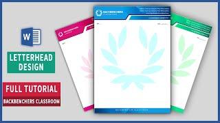 How to make Letterhead Design in Ms Word | Printable Letterhead |free template