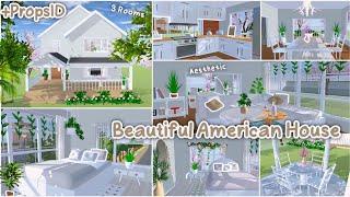 Beautiful American House Aesthetic + Propsid : Sakura School Simulator