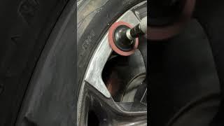 Quick rim repair!! #rimrepair #rim #repair #wheels #detailing #cardetailing