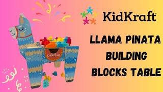 KidKraft Llama Pinata Building Blocks Table - #toys #toyfair #buildingblockstoys