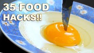 35 FOOD HACKS YOU DIDN'T KNOW YOU NEEDED!