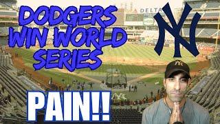 New York Yankees Fan Reaction To Dodgers Winning World Series!