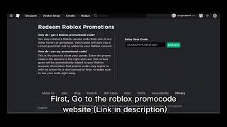 [PROMOCODE] How To Get Economy Team Cap In Roblox!