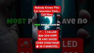 Nobody Knows This Car Insurance Hack… Call Now
