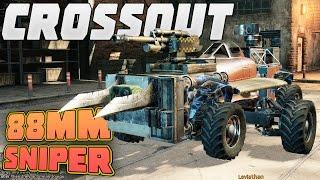 Crossout 88mm Cannon Sighted Sniper - UNCALCULATED UNRISKY SNIPING - Crossout Gameplay (Beta)