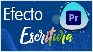 Como hacer el efecto Escritura en Premiere pro / Tutorial