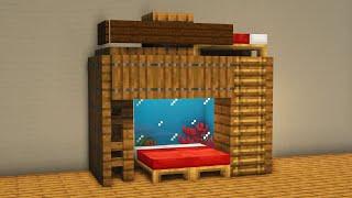Minecraft AQUARIUM Bed: Building Tutorial! 