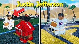 Justin Jefferson Pulls Up To Roblox Football And Takes OVER